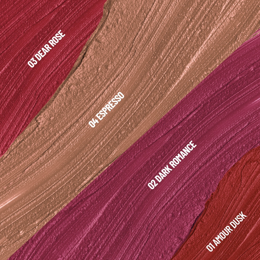 01 Amour Dusk (Deep Red) | Matte Liquid Lipstick