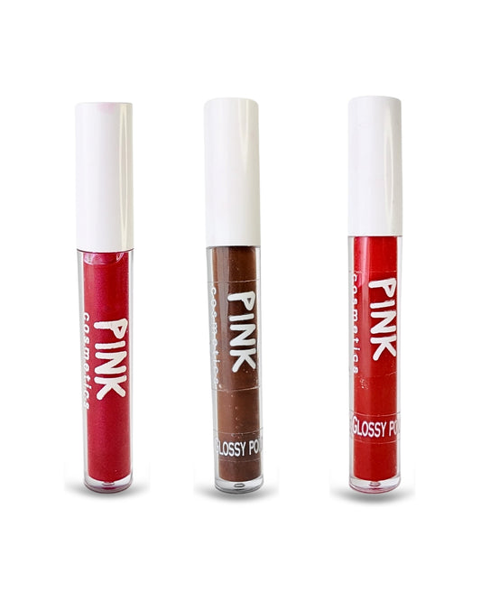 Flavours of Trouble Trio | Cherry Bomb, Caramel & Scarlett Lip Gloss Comb