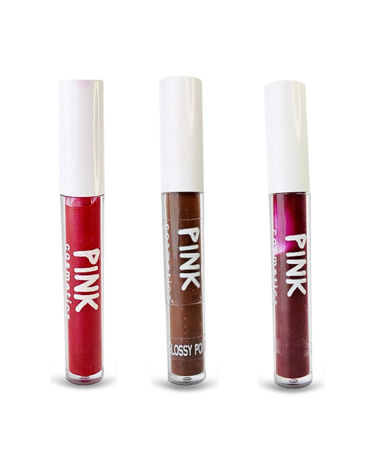 Tinted Temptation Trio | Cherry Bomb, Caramel & GrapeWine Lip Gloss Combo
